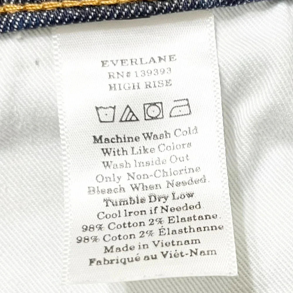 Everlane Dark Wash High Rise Skinny Jeans Women's Waist Size 29 Regular - Picture 6 of 6